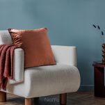 Poszewka welwetowa 60x60 GAJA 2 jednokolorowa ceglana obszyta lamówką - 4