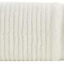 Ręcznik bawełniany 70x140 SAMMY kremowy puszysty Zero Twist w prążki