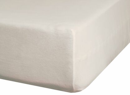 Prześcieradło z satyny bawełnianej z gumką NOVA 3 beżowe 180x200