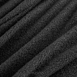 Koc na fotel 70x160 BUKLA czarny jednokolorowy wzór baranka - 3