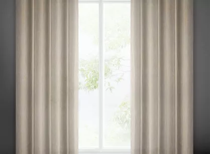 Zasłona na przelotkach 140x250 ADELA beżowa o strukturze siatki