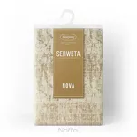 Nakładka 85x85 ALINA kremowa z żakardowym wzorem drobnych kwadracików - 5