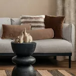 Poszewka welwetowa z wypełnieniem 30x50 GAJA 3 jednokolorowa czerwona obszyta lamówką - 4