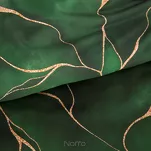 Pościel satynowa 160x200 GIFT 1 zielona z abstrakcyjnym nadrukiem z kolekcji Nova Print zapakowana w pudełko - 6