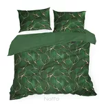 Pościel satynowa 160x200 GIFT 1 zielona z abstrakcyjnym nadrukiem z kolekcji Nova Print zapakowana w pudełko - 3