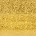 Ręcznik bawełniany 50x90 DAMLA musztardowy gładki z subtelną bordiurą - 3