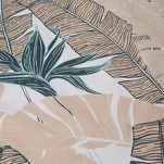 Obrus na taras 140x220 GARDEN 14 miętowy wodoodporny z beżowym wzorem liścia bananowca - 3