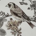 Pościel z makosatyny 220x200 DORIS Eva Minge biała brązowa wzór roślinny Premium - 2