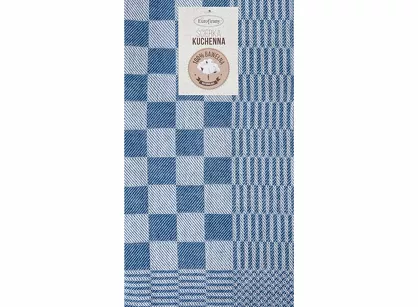Komplet ścierek kuchennych 2x50x70 MAURO niebieskie w kratkę z bawełny