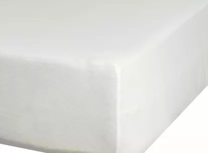 Prześcieradło z bawełny jersey z gumką kremowe 180x200 Design 91