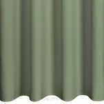 Zasłona gotowa na przelotkach 140x250 RITA jednokolorowa oliwkowa z miękkiej tkaniny - 3