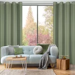 Zasłona na przelotkach 140x250 RITA jednokolorowa oliwkowa z miękkiej tkaniny - 8
