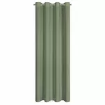 Zasłona gotowa na przelotkach 140x250 RITA jednokolorowa oliwkowa z miękkiej tkaniny - 6