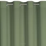 Zasłona gotowa na przelotkach 140x250 RITA jednokolorowa oliwkowa z miękkiej tkaniny - 5