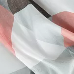 Zasłona na przelotkach 140x250 ADINA ciemny róż z mikrofibry z geometrycznym nadrukiem - 3