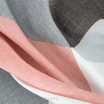 Zasłona na przelotkach 140x250 ADINA ciemny róż z mikrofibry z geometrycznym nadrukiem - 8