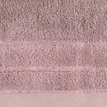 Ręcznik bawełniany 50x90 DAMLA ciemna lila gładki z subtelną bordiurą - 3