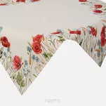 Nakładka gobelinowa 100x100 1306 naturalna z nadrukiem maków - 5