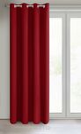Zasłona na przelotkach 135x250 LOGAN zaciemniająca czerwona jednokolorowa z półmatowej tkaniny - 8