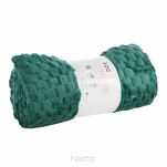 Koc 200x220 CINDY 6 ciemna zieleń puszysty w drobny wzór Design 91 - 7