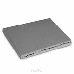 Prześcieradło z bawełny renforce z gumką 180x200 stalowe BASIC - 4