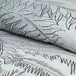 Pościel z makosatyny 160x200 SKYE Eva Minge jasno szary stalowy designerski wzór Premium - 5