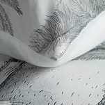 Pościel z makosatyny 160x200 SKYE Eva Minge jasno szary stalowy designerski wzór Premium - 6