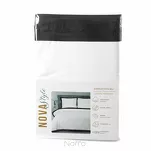 Pościel satyna bawełniana 220x200 LAURA biała zdobiona ozdobną czarną kantą z kolekcji Nova Style - 7