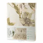 Pościel satynowa 160x200 SPRING 38 beżowa z wzorem subtelnych kwiatów z kolekcji Classic - 7