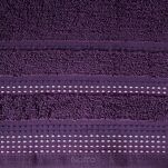 Ręcznik 50x90 POLA bakłażan z kolorową bordiurą zakończoną stebnowaniem 500 g/m2 - 2