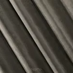 Zasłona gotowa na przelotkach 140x250 VILLA welwetowa grafitowa jednokolorowa o aksamitnej strukturze - 5