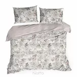 Pościel z mikrowłókna 160x200 HOME 5 biała z nadrukiem botanicznym - 6