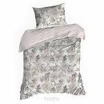 Pościel z mikrowłókna 160x200 HOME 5 biała z nadrukiem botanicznym - 5