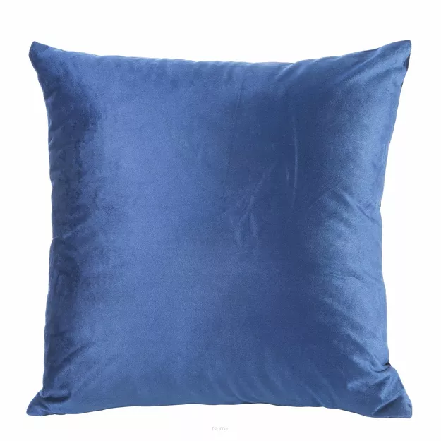 Poszewka welwetowa 40x40 ROSSA jednokolorowa granatowa Design 91