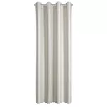 Zasłona na przelotkach 140x250 SELINA zaciemniająca kremowa z błyszczącą nicią - 6