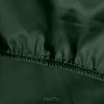 Prześcieradło z satyny bawełnianej z gumką NOVA 3 ciemna zieleń 140x200 - 2