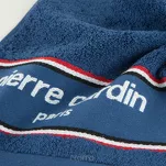 Ręcznik KARL 50x90 KARL Pierre Cardin granatowy zdobiony kontrastową bordiurą z napisami Pierre Cardin - 2