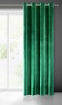 Zasłona na przelotkach 140x250 SAMANTA welwetowa ciemna zieleń o subtelnym połysku - 8