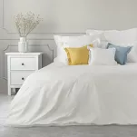 Poszewka bawełniana NOVAC kremowa 50x70 z 4 cm zakładką - 4