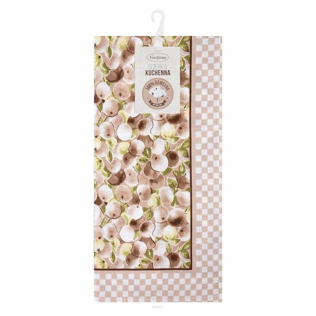 Komplet ścierek kuchennych 2x50x75 MELANI beżowe motyw kuchenny