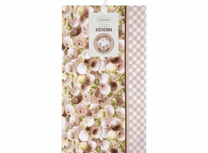 Komplet ścierek kuchennych 2x50x75 MELANI beżowe motyw kuchenny