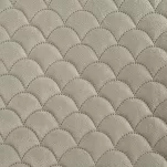 Narzuta welwetowa 220x240 ARIEL beżowa pikowana w motyw łuski - 4