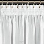 Firana na taśmie 300x300 LUCY biała z gładkiego woalu - 9