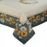 Obrus gobelinowy 140x180 45 niebieski z wzorem kolorowych słoneczników - 2