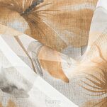 Firana na przelotkach 140x250 SOFIA biała ruda z etaminy nadruk kwiatowy - 3