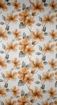 Firana na przelotkach 140x250 SOFIA biała ruda z etaminy nadruk kwiatowy - 2