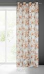 Firana na przelotkach 140x250 SOFIA biała ruda z etaminy nadruk kwiatowy - 10