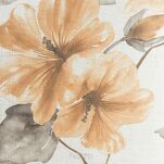 Firana na przelotkach 140x250 SOFIA biała ruda z etaminy nadruk kwiatowy - 8