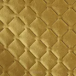 Narzuta na fotel welwetowa 70x160 DIMON miodowa pikowana w geometryczny wzór - 2
