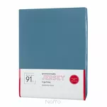 Prześcieradło z bawełny jersey z gumką niebieskie 240x220 Design 91 - 8